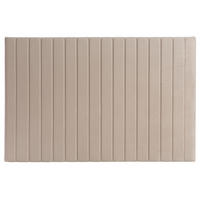 KOPFTEIL Samt Beige-Grau L170 NEHA - Taupe, Textil (170/110/10cm) - Miliboo