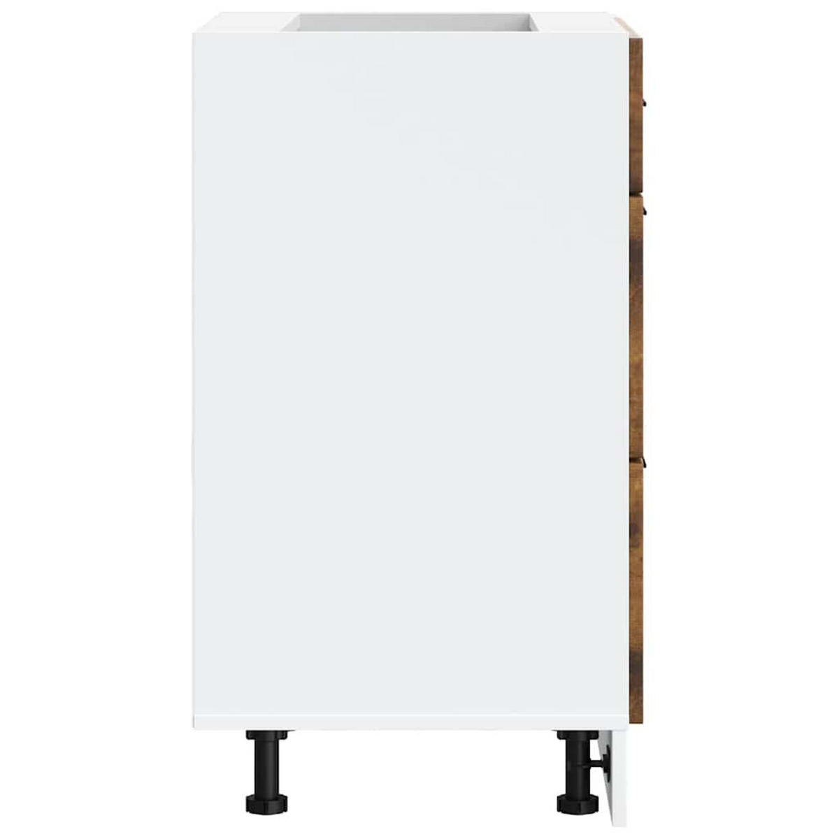 KÜCHENUNTERSCHRANK Samu Räuchereiche 60x46x81,5 cm - Eiche San Remo, Holz (60/81.5/46cm) - DELUKE