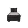 BOXBETT ZILANO 2 mit Matratze H3 und Topper 90x200 Itaka 14 rechts - Grau, Holz/Textil (90/200cm) - Bedante