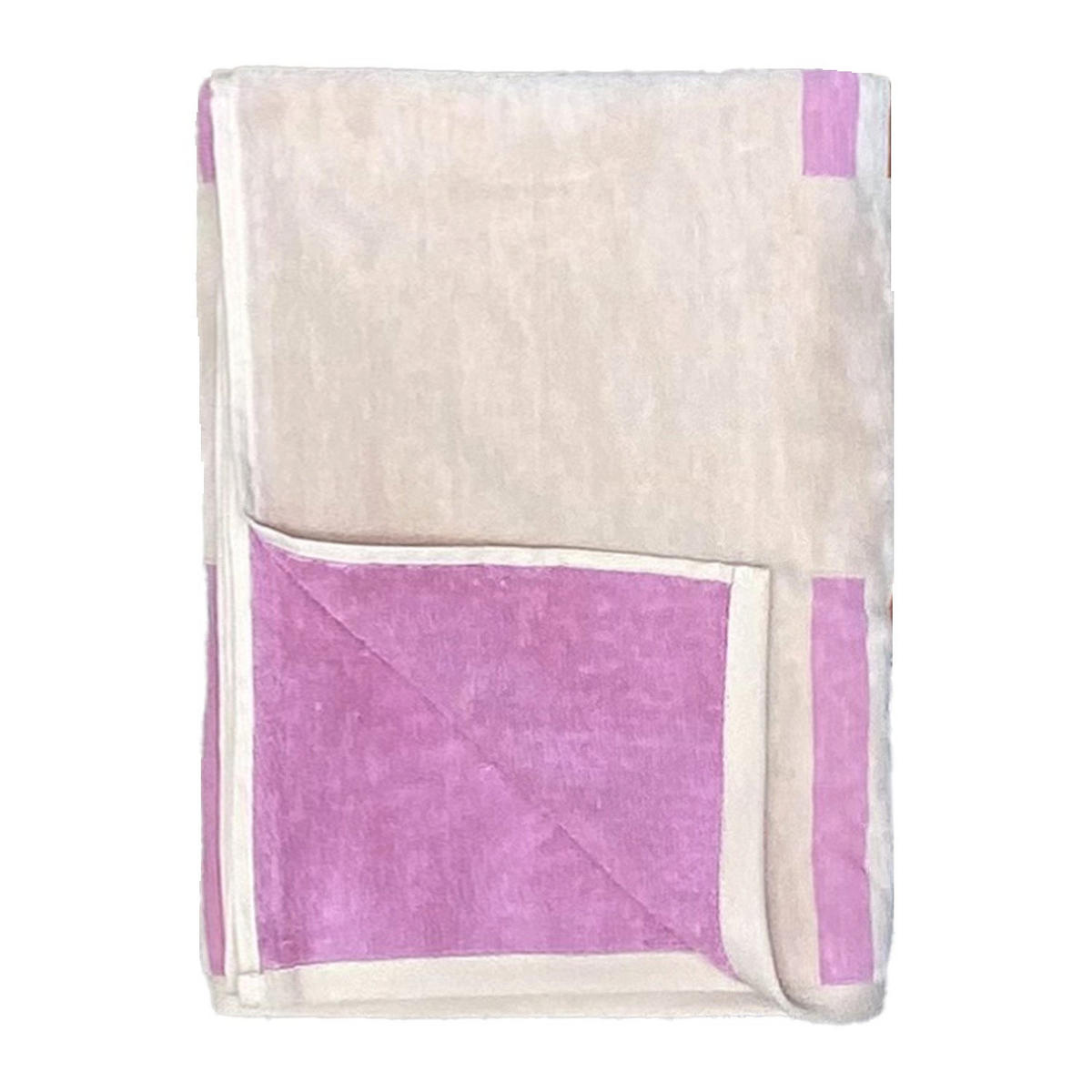STRANDTUCH Frottee Velours Jacquard Rosa 90x170 400g/m² - Summertime - Pink, Textil (170/90cm) - LE COMPTOIR DE LA PLAGE