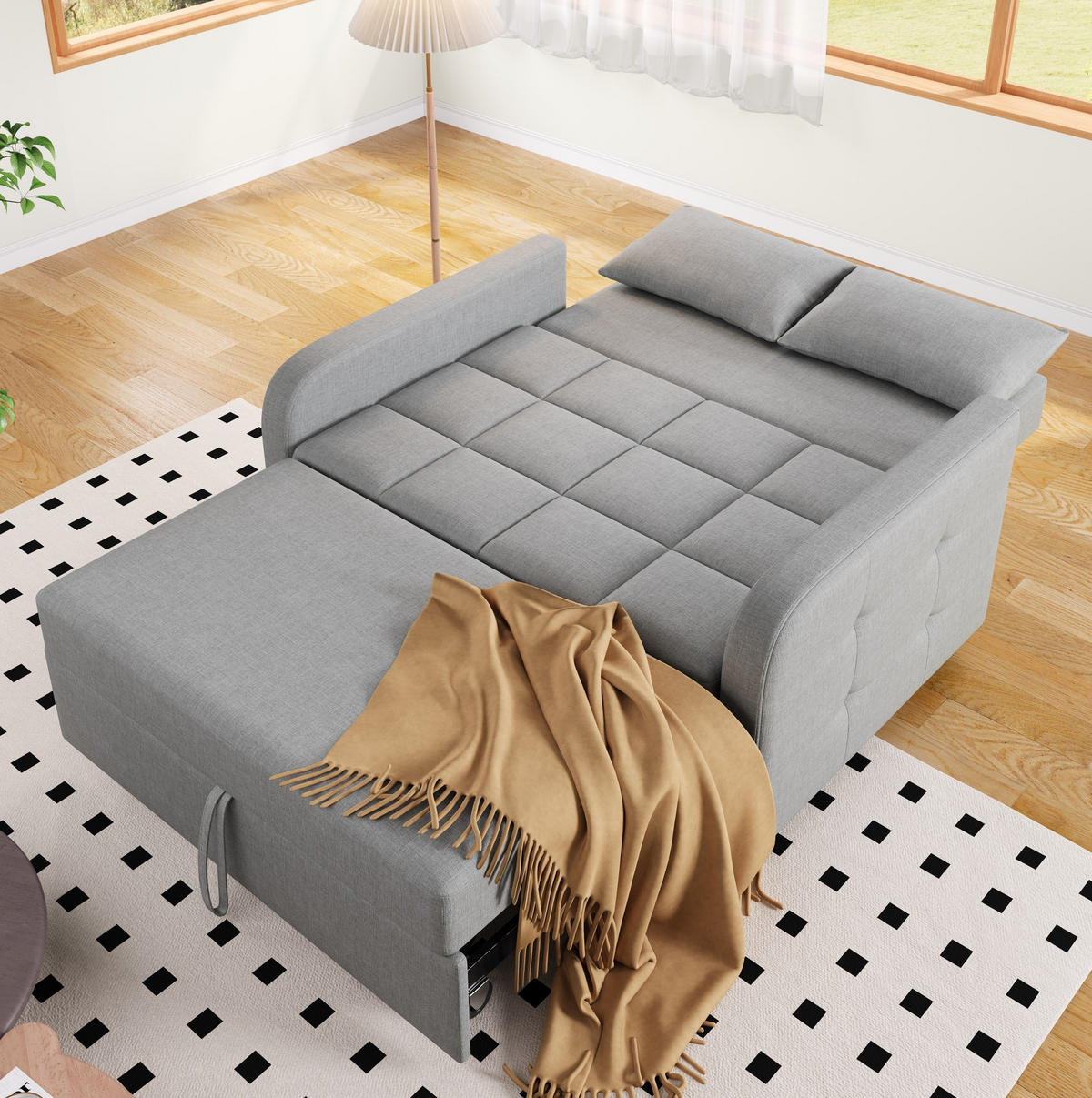 SCHLAFSESSEL 127/75/94 cm mit Liegefläche 110/180 cm – 3-fach verstellbar - Grau, Kunststoff (127/94/75cm) - BEAOK