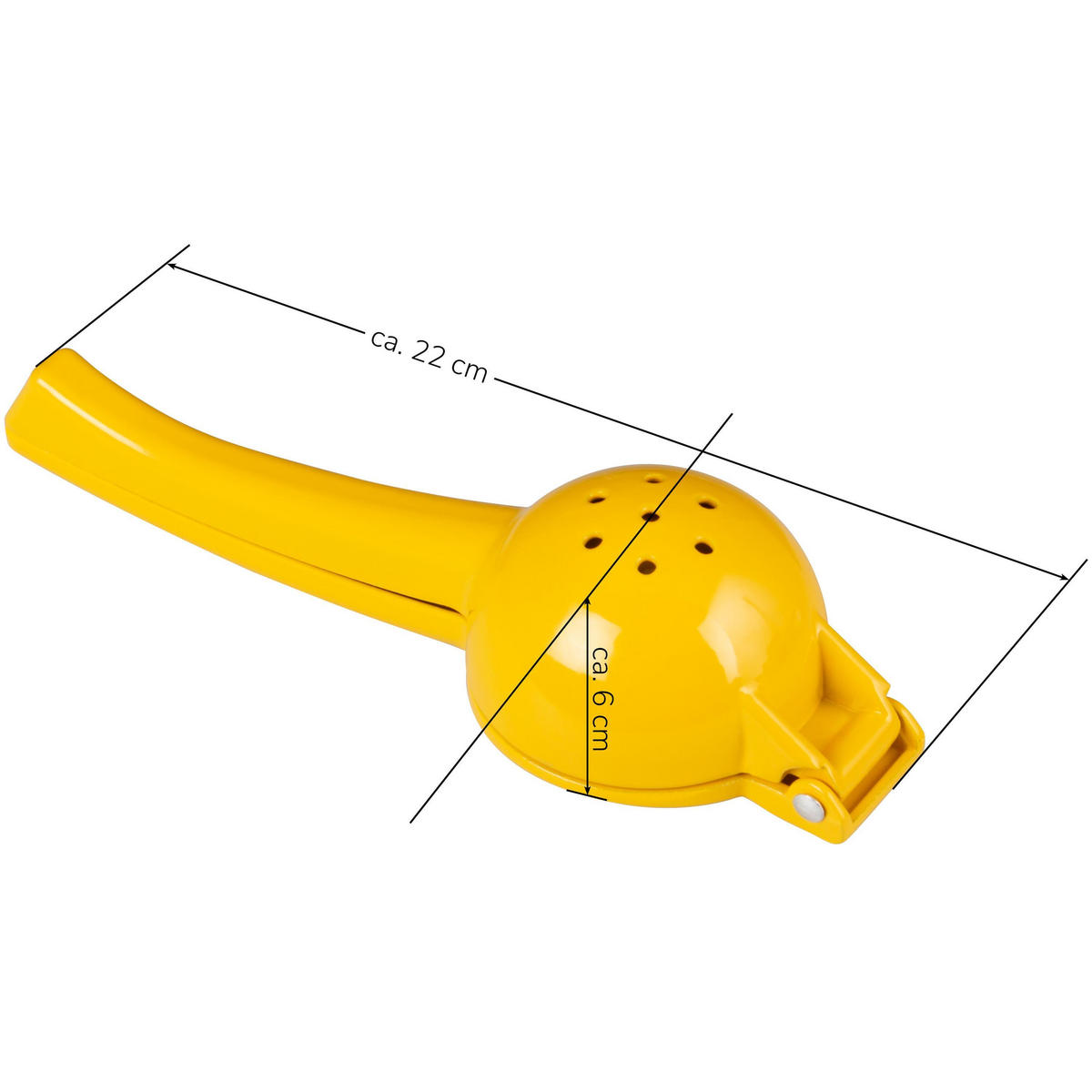 ZITRONENPRESSE, gelb, Zink - Gelb, Metall (7.2cm) - bremermann