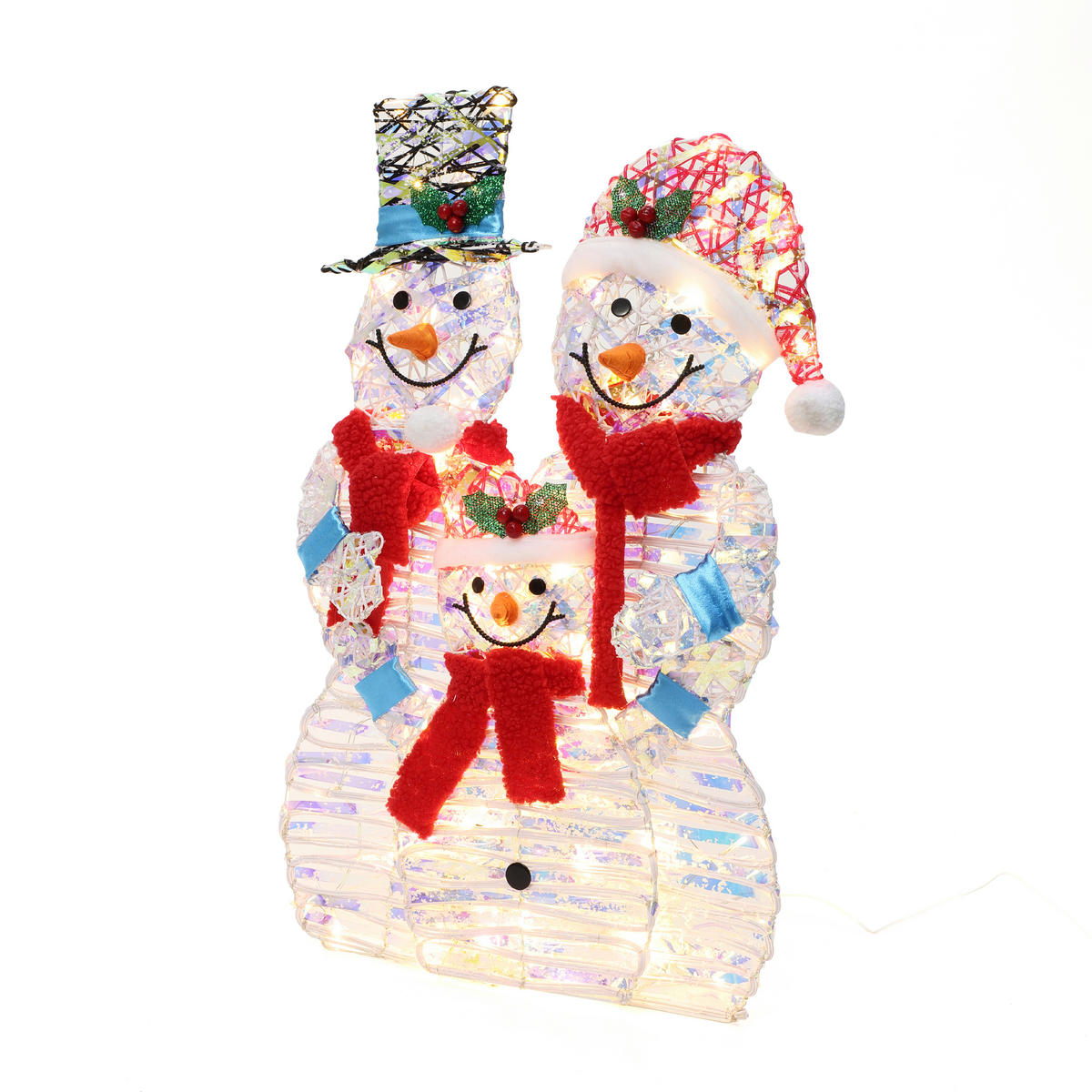 WEIHNACHTSDEKORATION HTHD0256 - Multicolor, Kunststoff/Metall (18/80/54cm) - Hometopia
