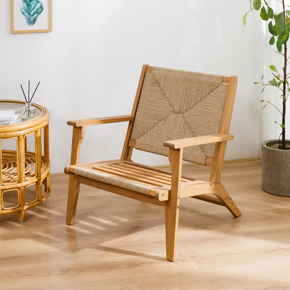 SESSEL Holz Braun - Braun, Holz (64/73/74cm) - Nordlys