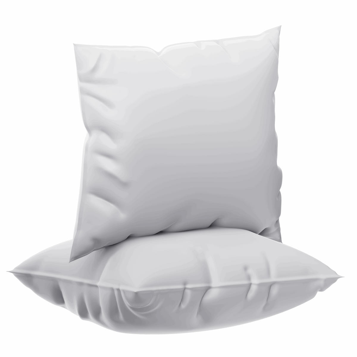 KOPFKISSEN Sensofill 2er Set 80/80 cm - Weiß, Textil (80/35cm) - AM Qualitätsmatratzen