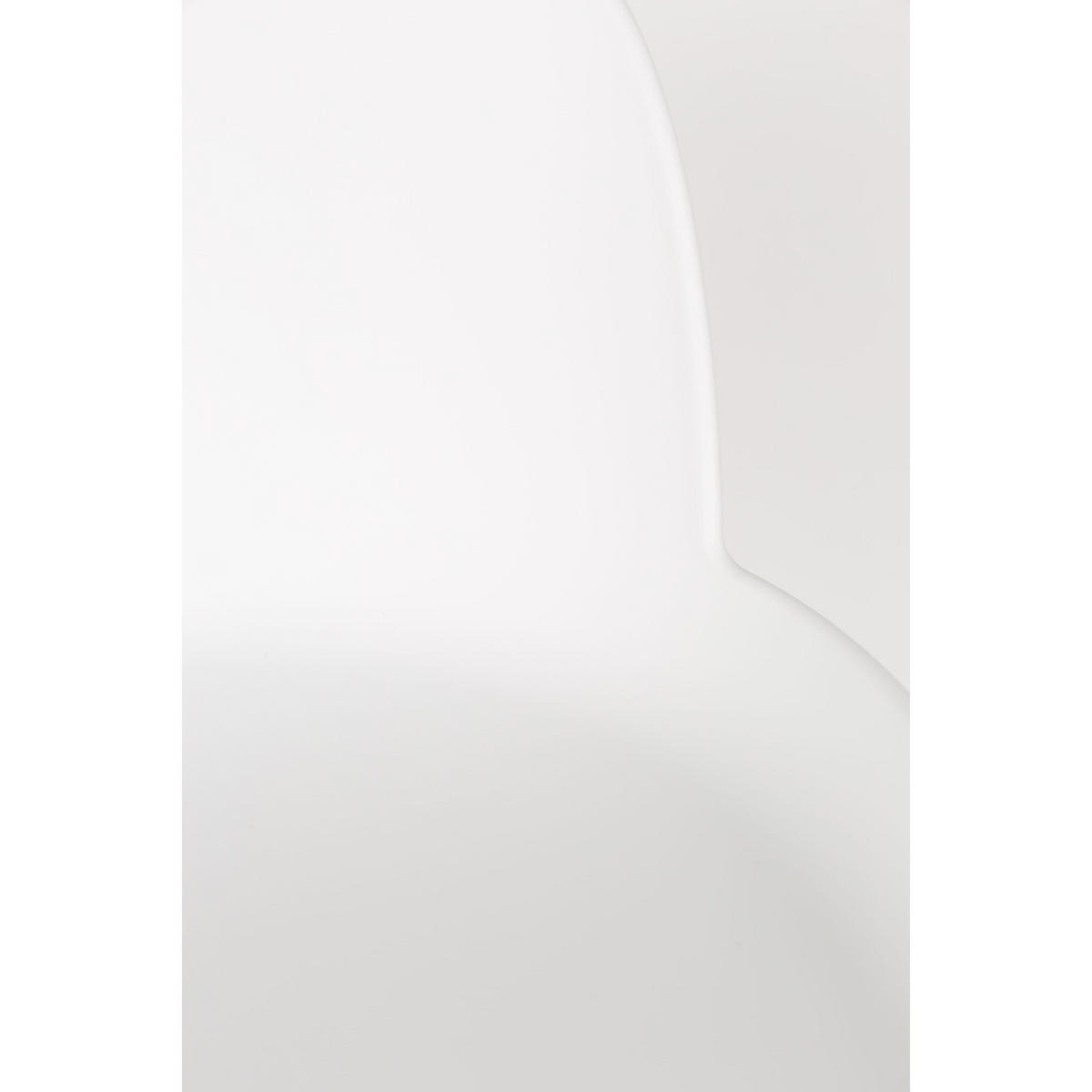 BARHOCKER Albert Kuip Rückenlehne 75 cm Weiß - 2 er Set - Weiß, Kunststoff (47/98.5/47.5cm) - Zuiver