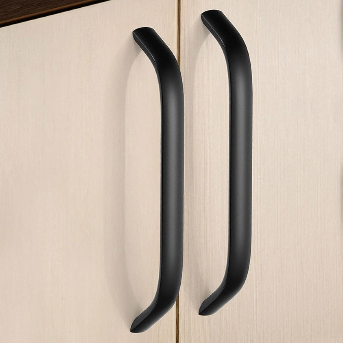 MÖBELGRIFF Schwarz 10er-Set - Schwarz, Metall (27.7/2.77/1.4cm)