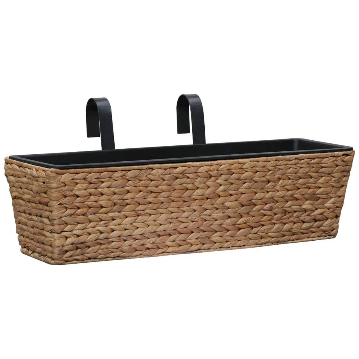BLUMENKASTEN 2er set Wasserhyazinthe - Braun, Naturmaterialen (60/18/20cm) - vidaXL