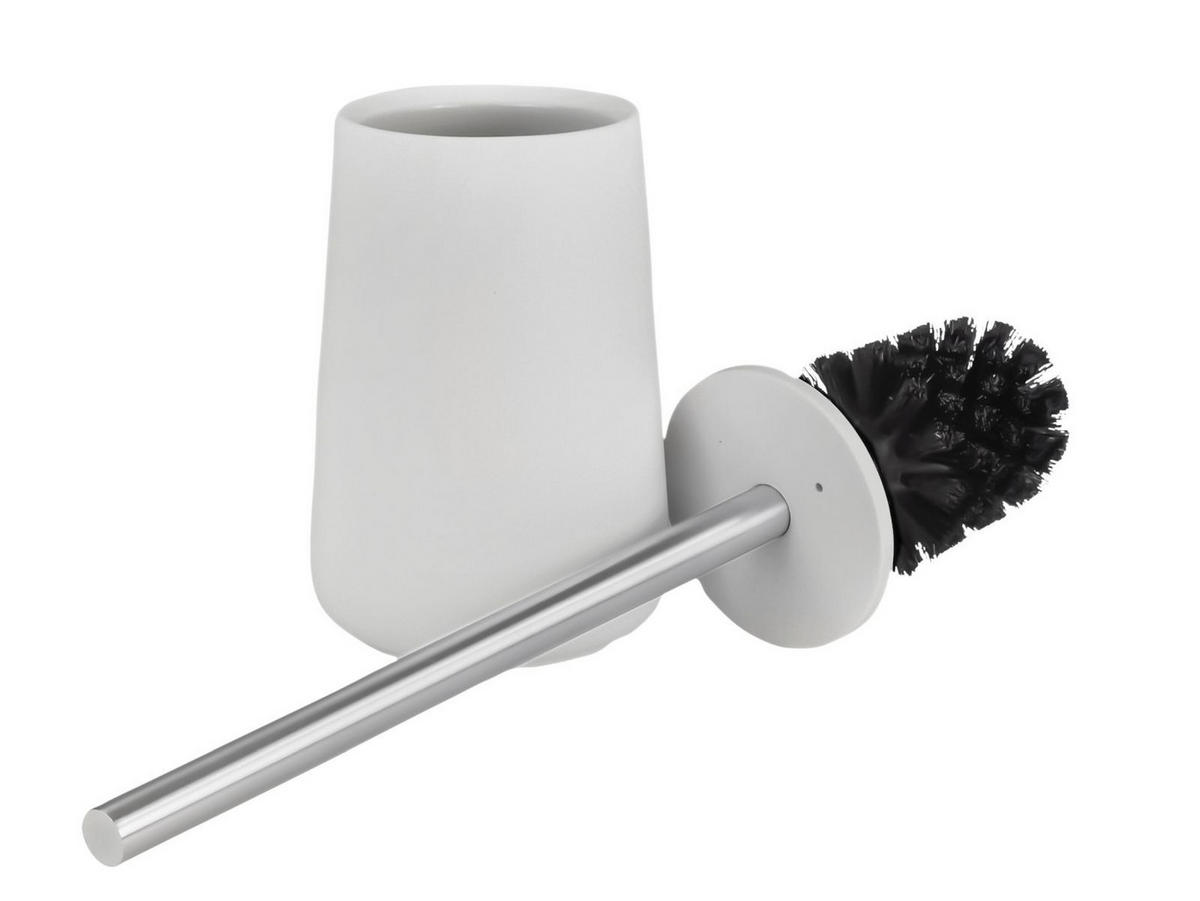 BAD ACCESSOIRES SET Nova 2tlg. soft grey (lichtgrau) - Hellgrau, Kunststoff (23/29/23cm) - Zone Denmark