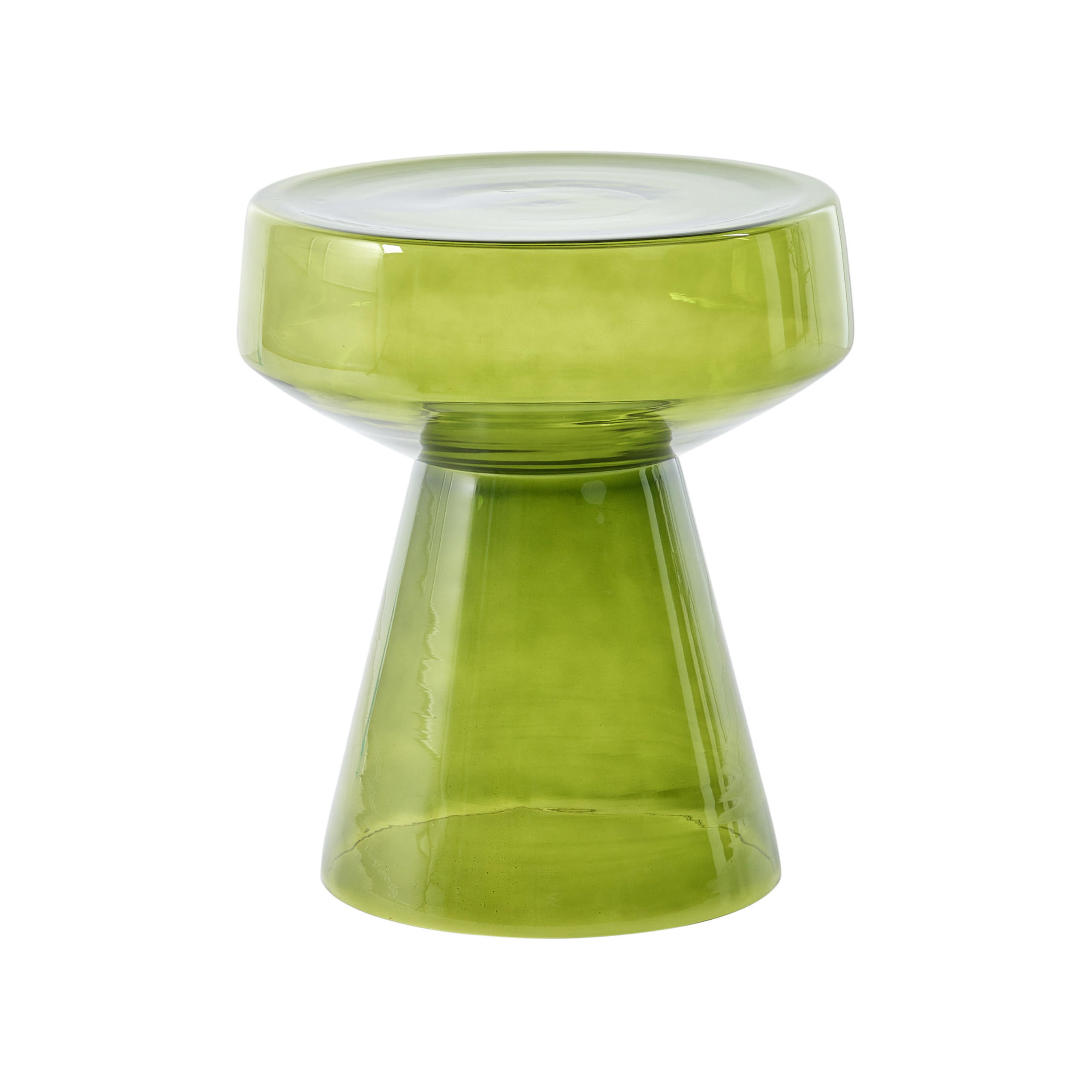 BEISTELLTISCH Glas Grün Laguna - Grün, Glas (37/37/43cm) - Beliani