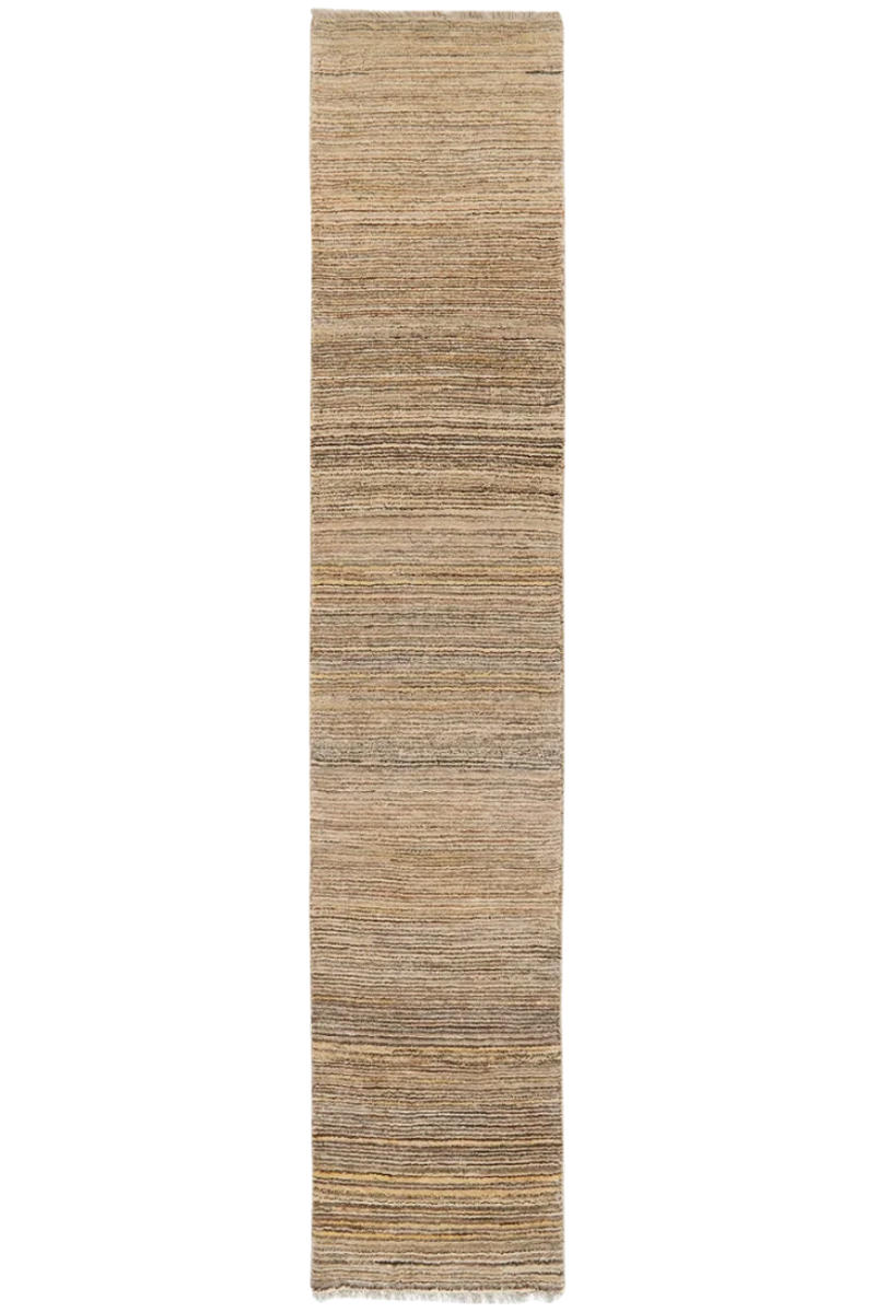 TEPPICH Gabbeh Beige 306/61 cm Schurwolle - Beige, Textil (61/306cm) - Looma