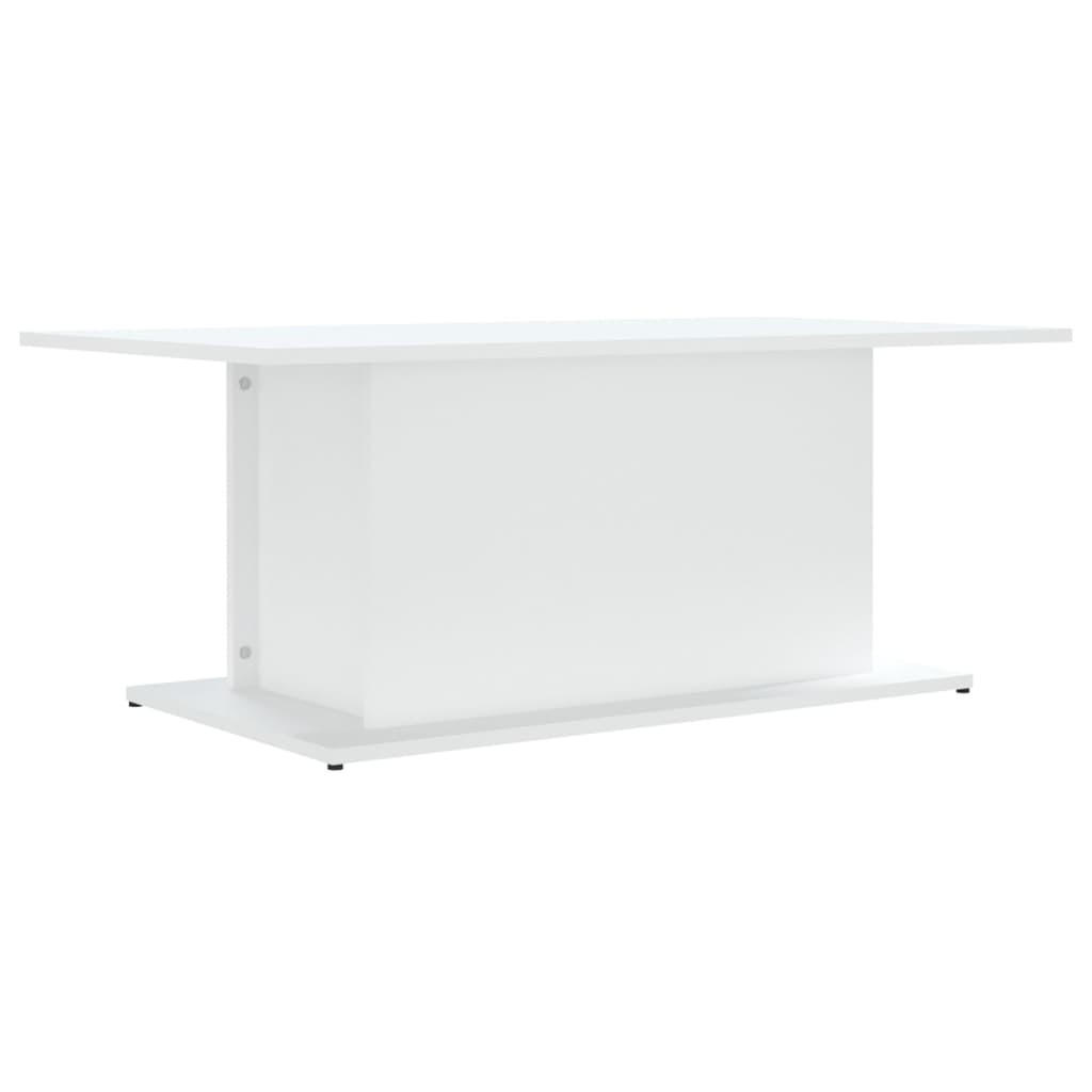 COUCHTISCH Weiß 102x55,5x40 cm Holzwerkstoff - Weiß, Holzwerkstoff (102/55.5/40cm) - furnicato