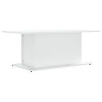 COUCHTISCH Weiß 102x55,5x40 cm Holzwerkstoff - Weiß, Holzwerkstoff (102/55.5/40cm) - furnicato