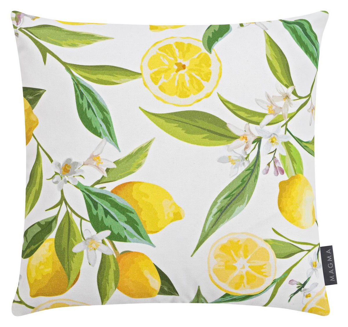 KISSENHÜLLE FRUTTA Limone - Gelb/Hellgelb, Textil (40/40cm) - Magma Heimtexx
