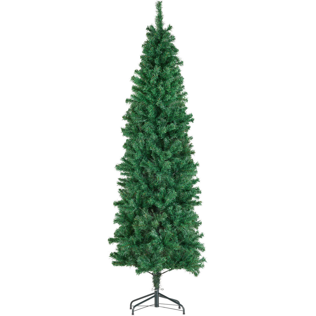 WEIHNACHTSBAUM Comet,pulverbeschichteter Metallständer mit Kunststoffkappen,grün - Grün, Kunststoff (180cm) - tectake