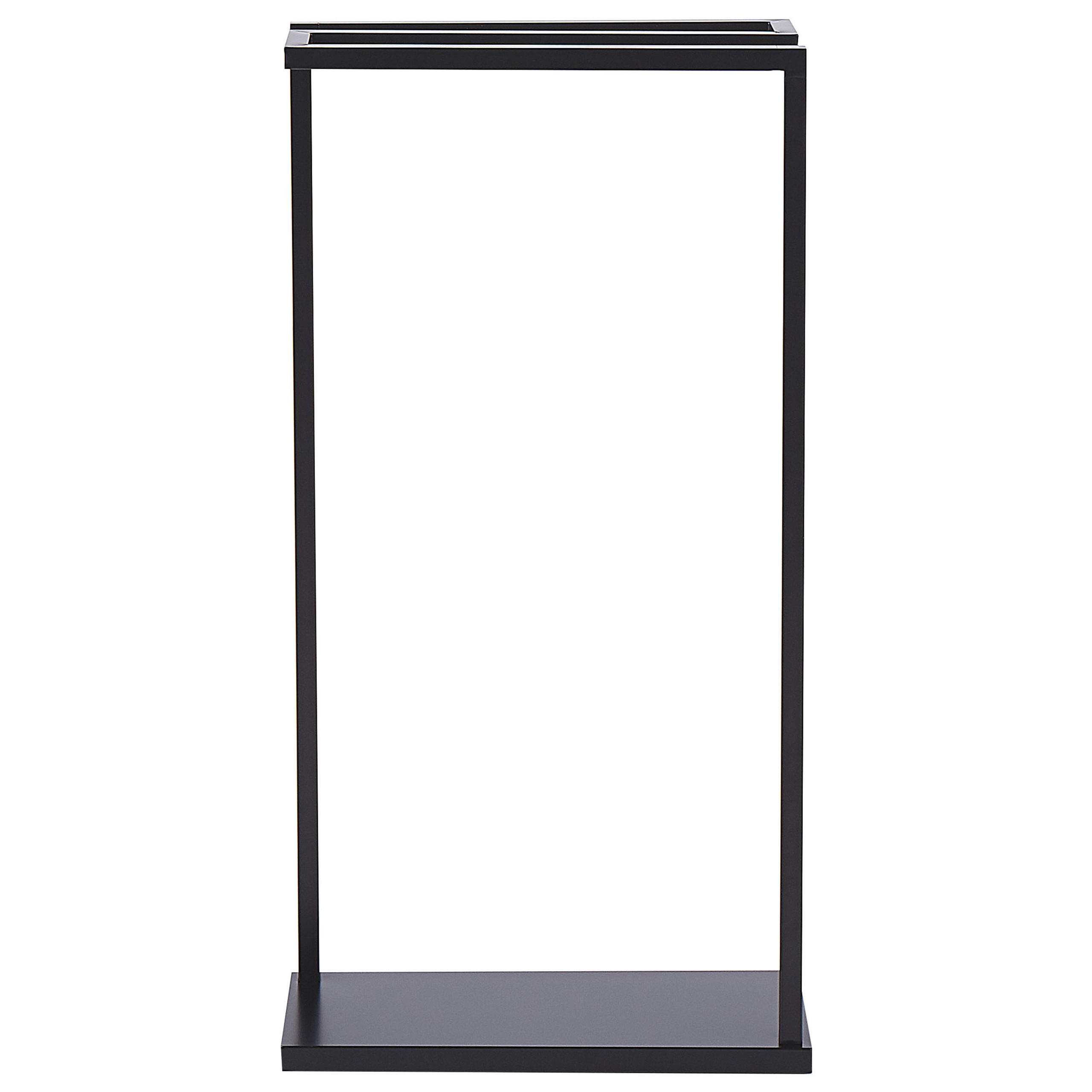 HANDTUCHSTÄNDER Stahl schwarz 42 x 83 cm Garcitas - Schwarz, Metall (42/83/19cm) - Beliani