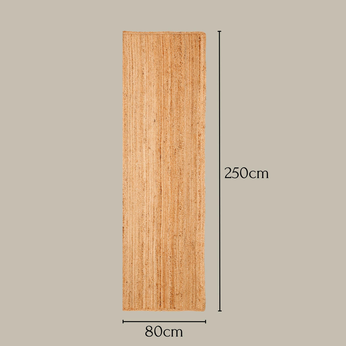 JUTETEPPICH Nitin natur 250/80 cm - Naturfarben, Naturmaterialien (80/250cm) - My-Rug