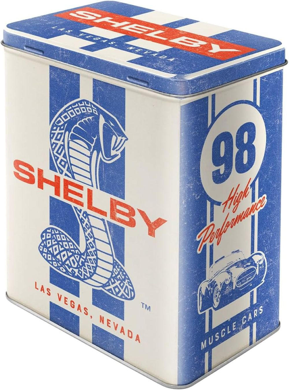 VORRATSDOSE L Shelby - Cobra Snake 98 - Multicolor, Metall (14/20/10cm) - Nostalgic-Art