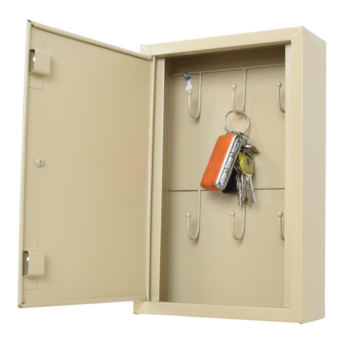 SCHLÜSSELKASTEN Cabi Beige - Beige, Metall (20/30/7cm) - LOFT42