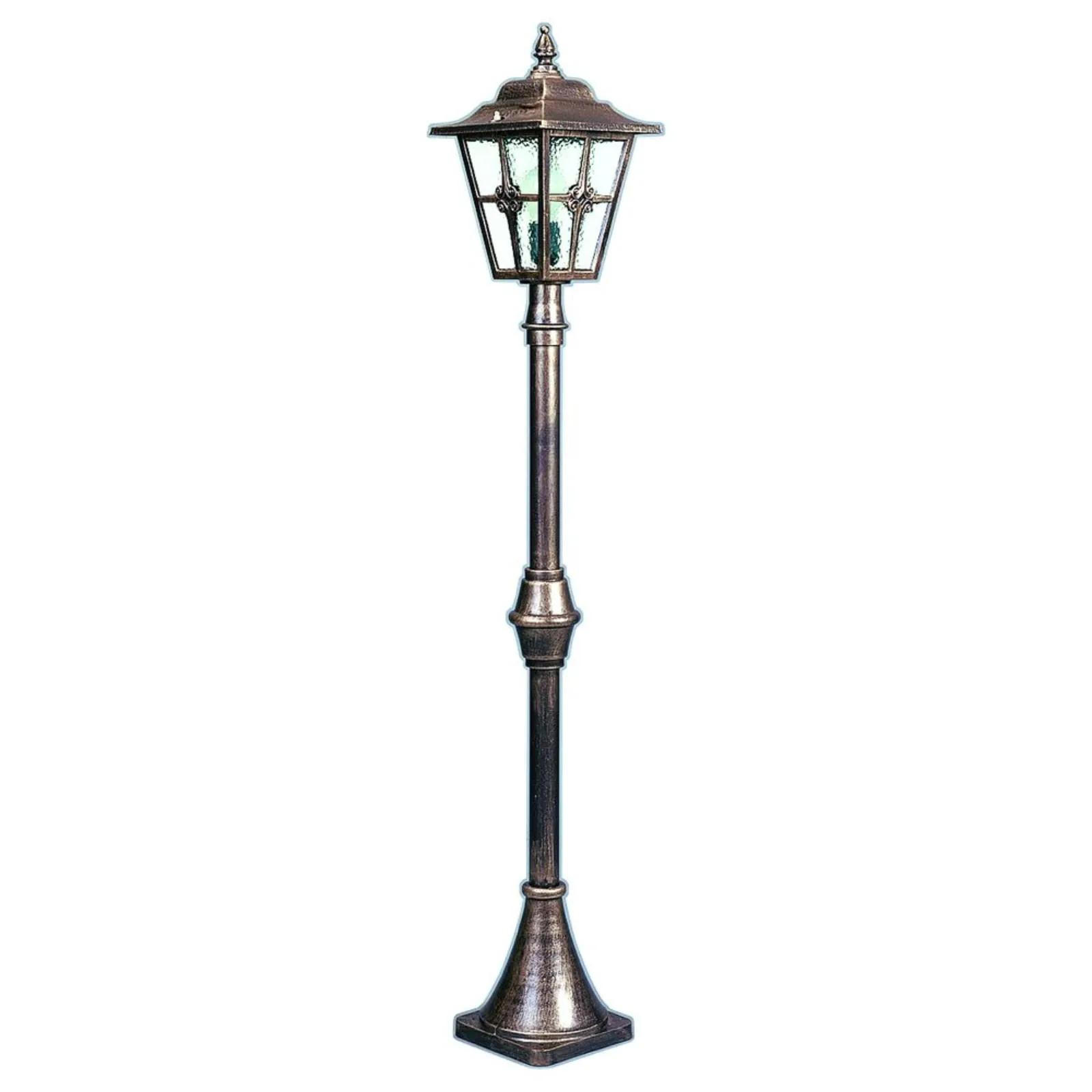 WEGELEUCHTE Braun - Messingfarben/Braun, Metall (22/22/134.5cm) - click-licht