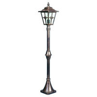 WEGELEUCHTE Braun - Messingfarben/Braun, Metall (22/22/134.5cm) - click-licht