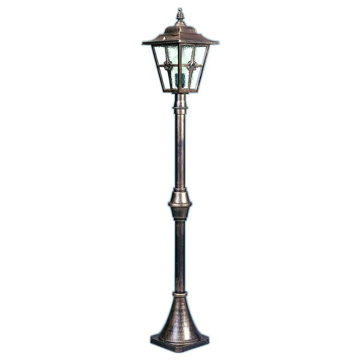WEGELEUCHTE Braun - Messingfarben/Braun, Metall (22/22/134.5cm) - click-licht