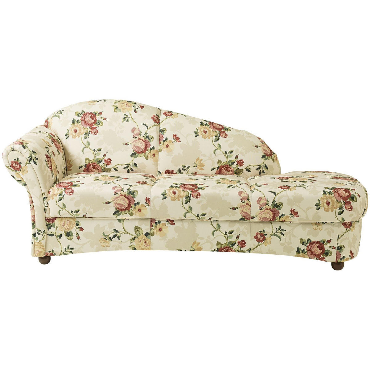 RECAMIERE Armlehne links Kama Bezug Flachgewebe Buche nussbaum dunkel / multi - Blaugrau, Kunststoff (191/83/81cm) - 58aufmkessel