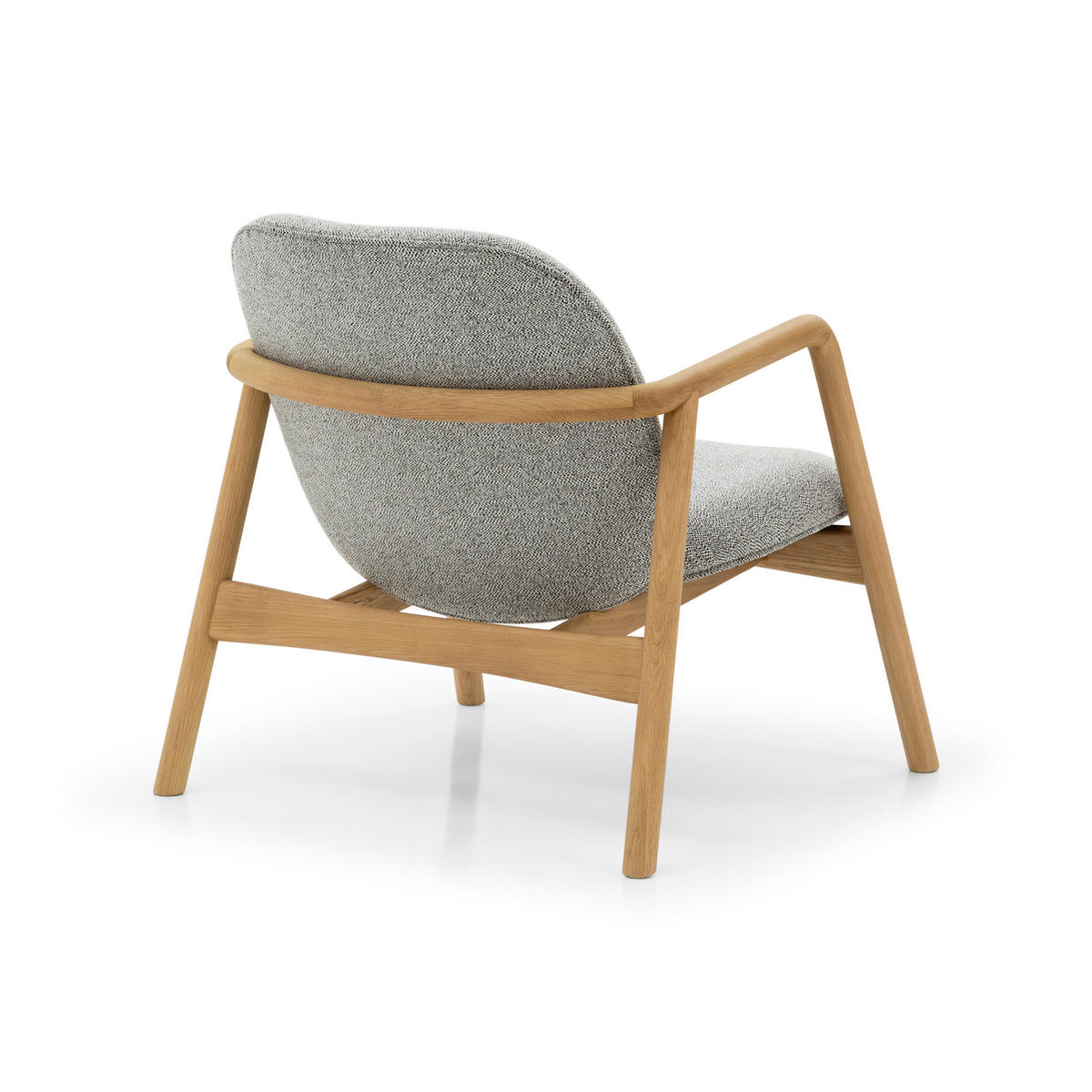 SESSEL Theo, Natur Massiveiche - Grau, Holz (76/78/77cm) - WOODEK