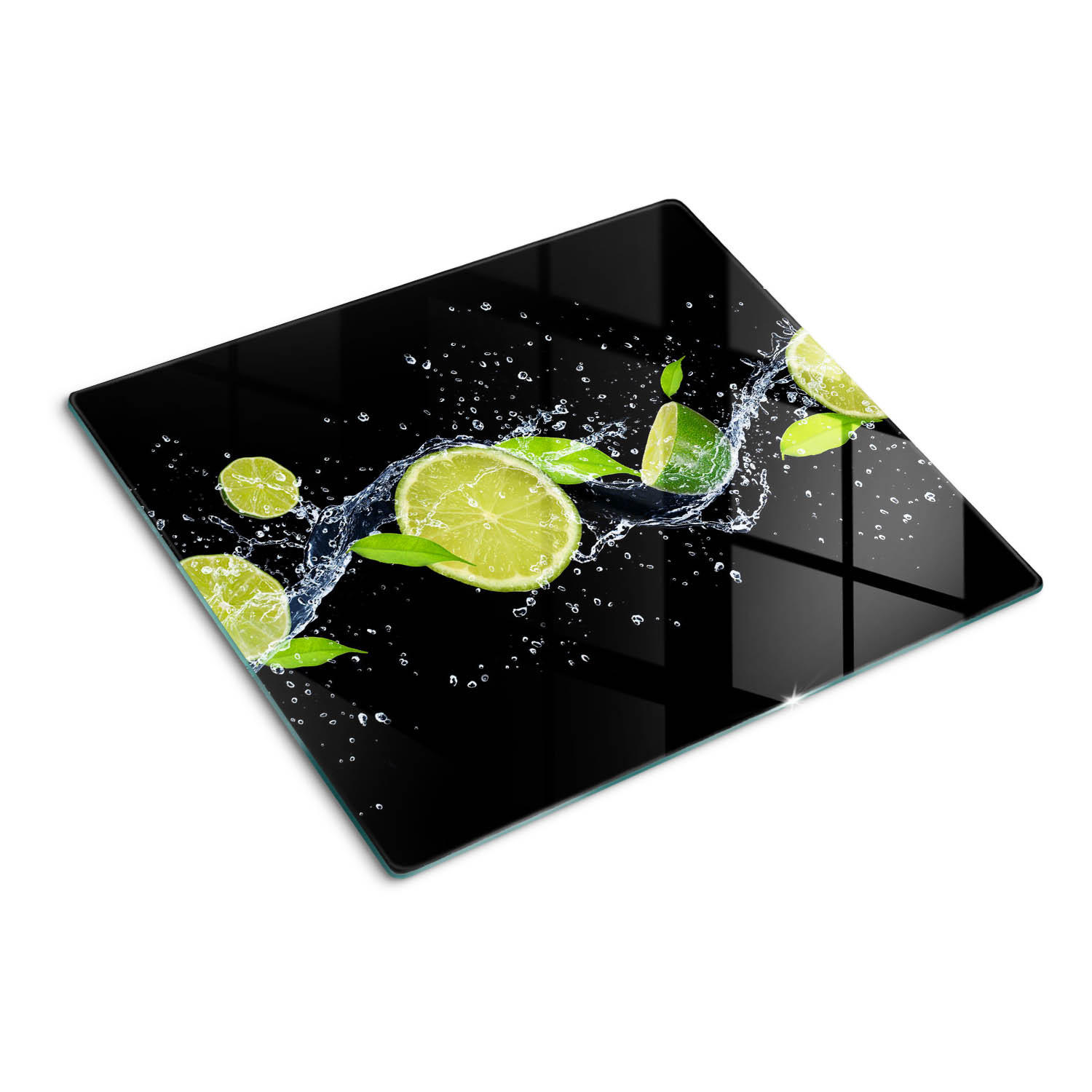 Tulup Glasplatte Grün 60x0.4x52 cm