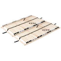 LATTENROST 160/200 cm Liry - Hellbraun/Braun, Holz (160/200cm) - Beliani
