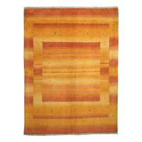 TEPPICH Rizbaf Orange 202/149 cm Schurwolle - Orange, Textil (149/202cm) - Looma