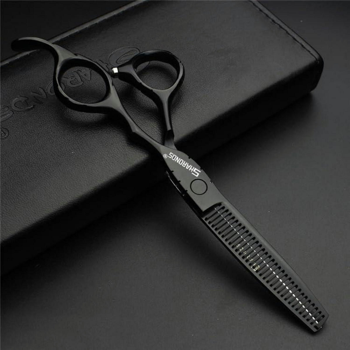 HAARSCHNEIDESCHERE Set 6 Zoll 4 Stück-A Schwarz - Schwarz, Metall (6/1/17.8cm)