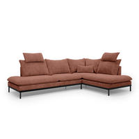 ECKSOFA Leafy Cappuccino 293 cm - Cappuccino, Textil (293/90/198cm) - Pillovely
