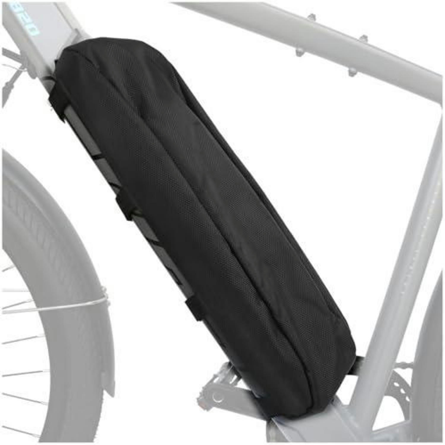 E-BIKE-BATTERIEABDECKUNG wasserdicht verstellbar - Schwarz, Textil (12/9/40cm)