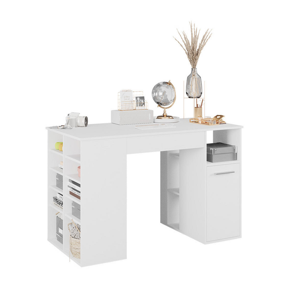 PSACÍ STŮL Victoria Bílá - bílá, kompozitní dřevo (68/135/86cm) - Vicco