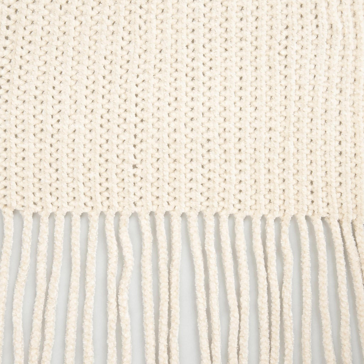 DECKE Chenille ecru 130/170 cm - Ecru, Textil (130/170cm) - Homla