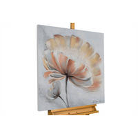 ACRYLBILD HANDGEMALT 80/80 cm - Beige/Grau, Holz/Textil (80/80cm) - KUNSTLOFT