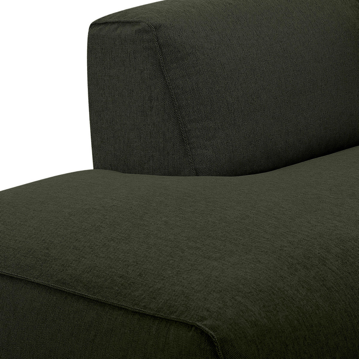 ECKSOFA mit Chaiselongue - Schwarz/Grau, Kunststoff/Textil (290/173cm) - home24