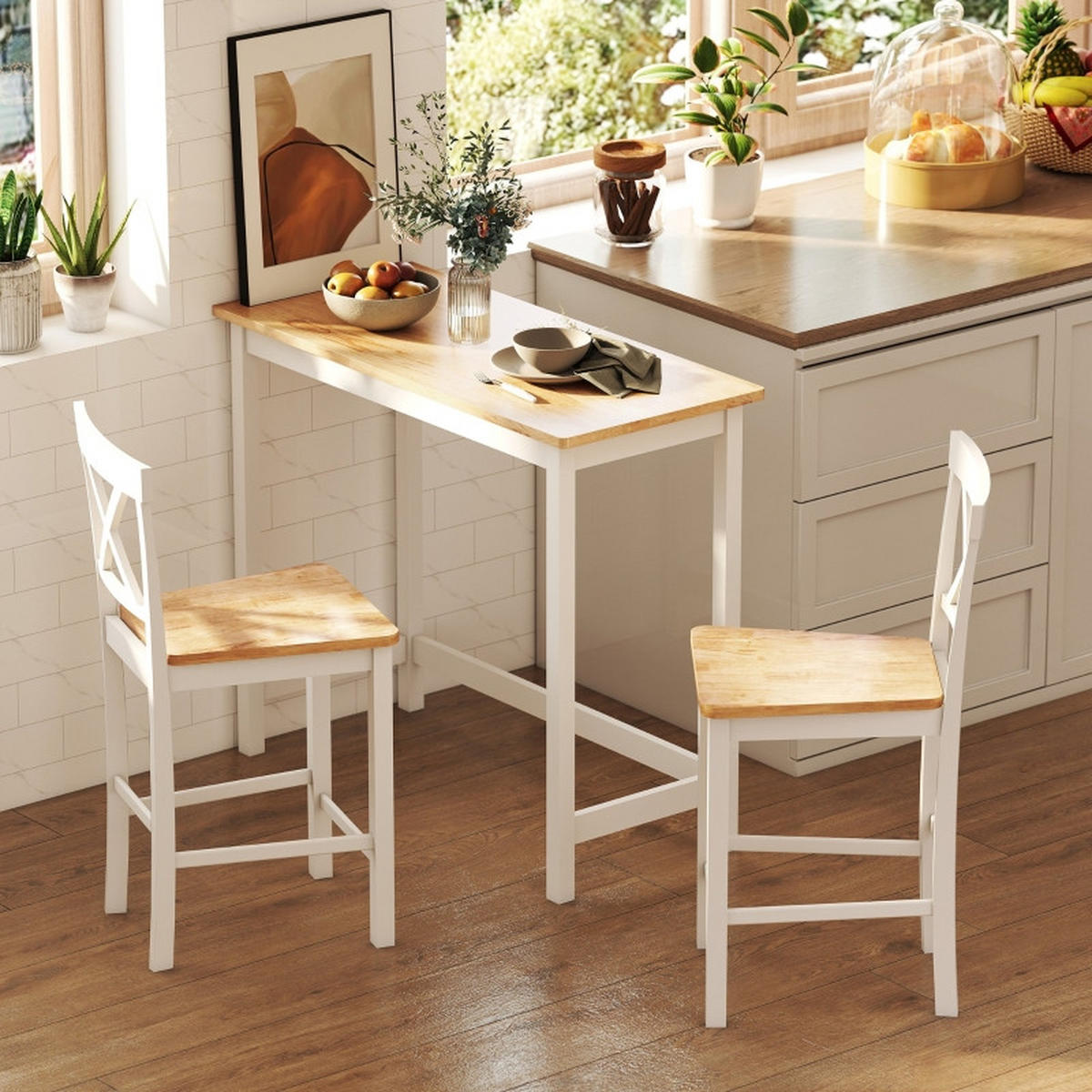 BARTISCH 108/48/91 cm mit Eichenoptik DE-39910 Natur - Eichefarben, Holzwerkstoff (48/108/91cm) - ComfortXL