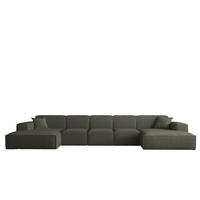 WOHNLANDSCHAFT Celes Premium Xl Bukla - Jadegrün, Holzwerkstoff/Textil (462/73/165cm) - Fun Möbel