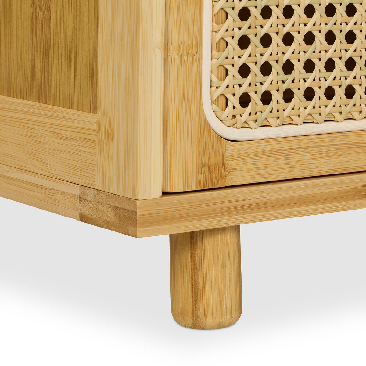 SCHUHBANK - Hellbraun, Holz/Kunststoff (90/45/37cm) - Relaxdays