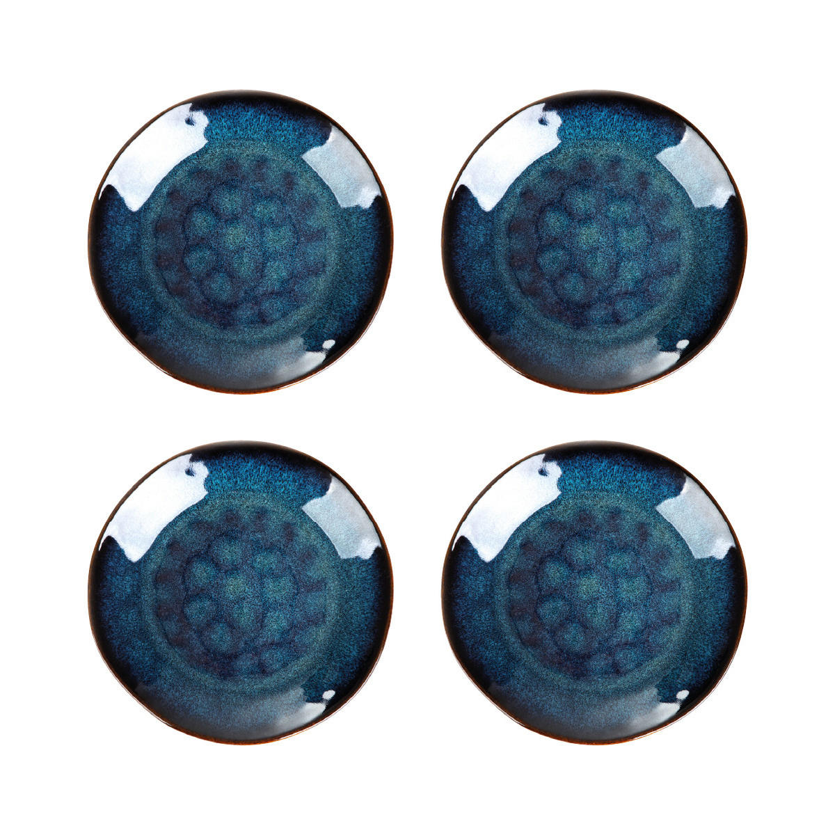 TELLER Casper klein dunkelblau 15 cm 4er-Set - Dunkelblau, Keramik (15cm) - Homla