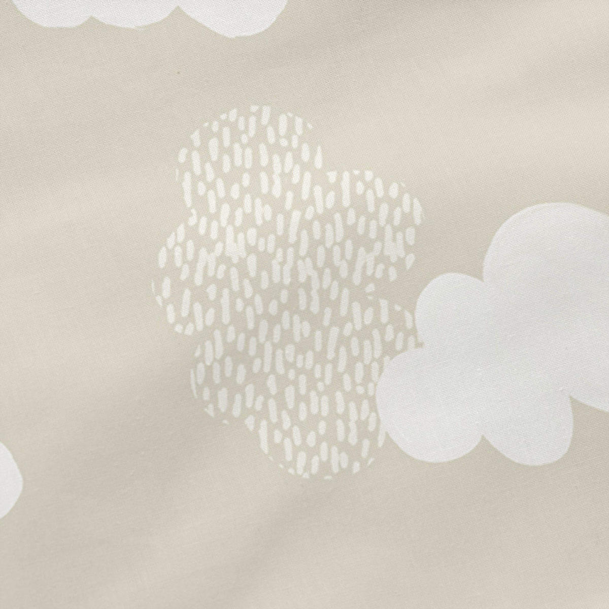 KISSENBEZUG clouds 50x75 cm beige - Beige, Textil (50/75cm) - Happy Friday
