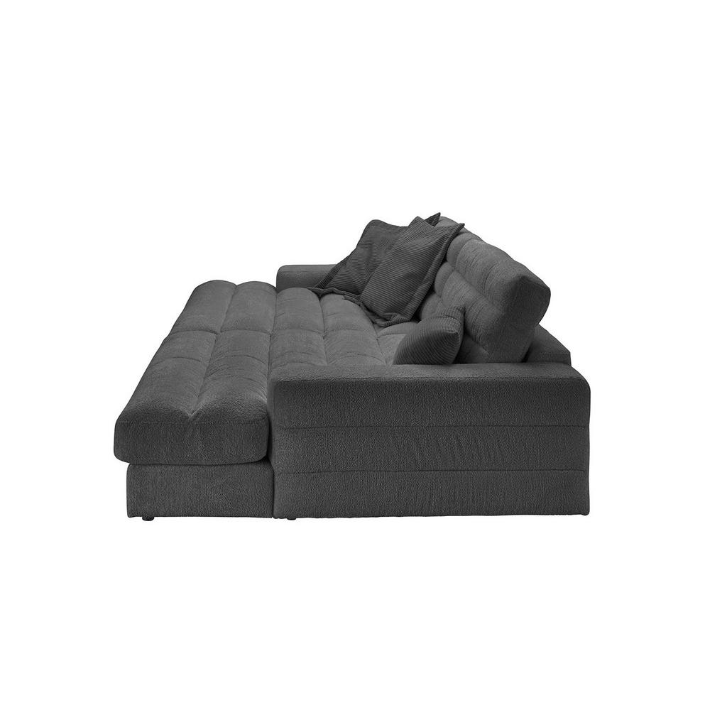 Thumbnail - Kawola Big, Schwarz, Textil, Echtholz, 3-Sitzer, Füllung: Kaltschaum, 296x83x178 cm, Wohnzimmer, Sofas & Couches, Sofas,...