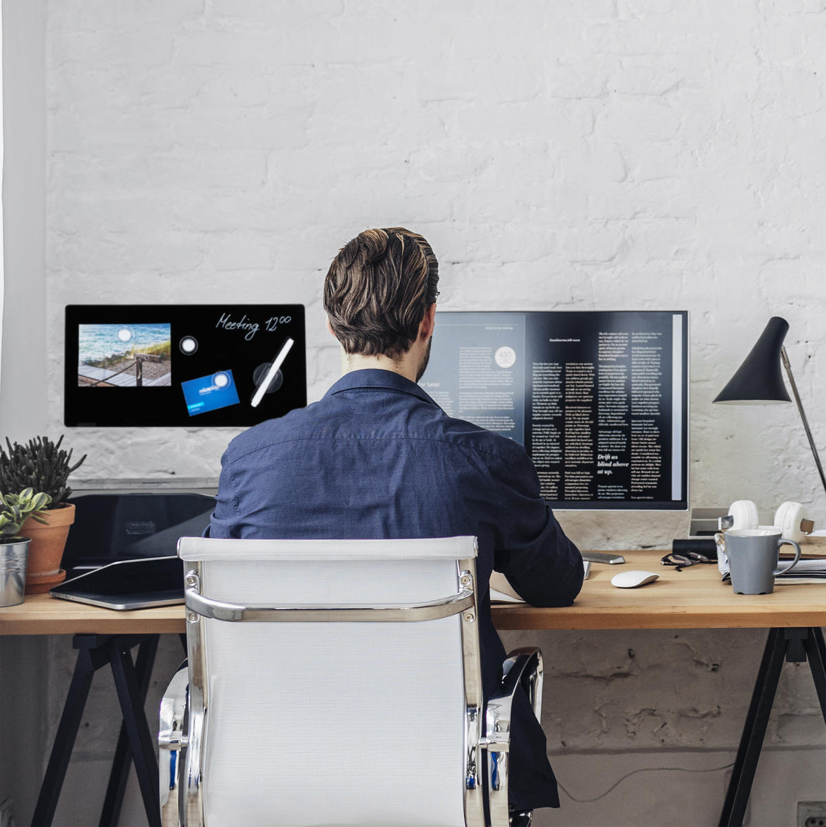 MAGNETTAFEL - Schwarz, Glas/Metall (40/20/0.4cm) - Relaxdays