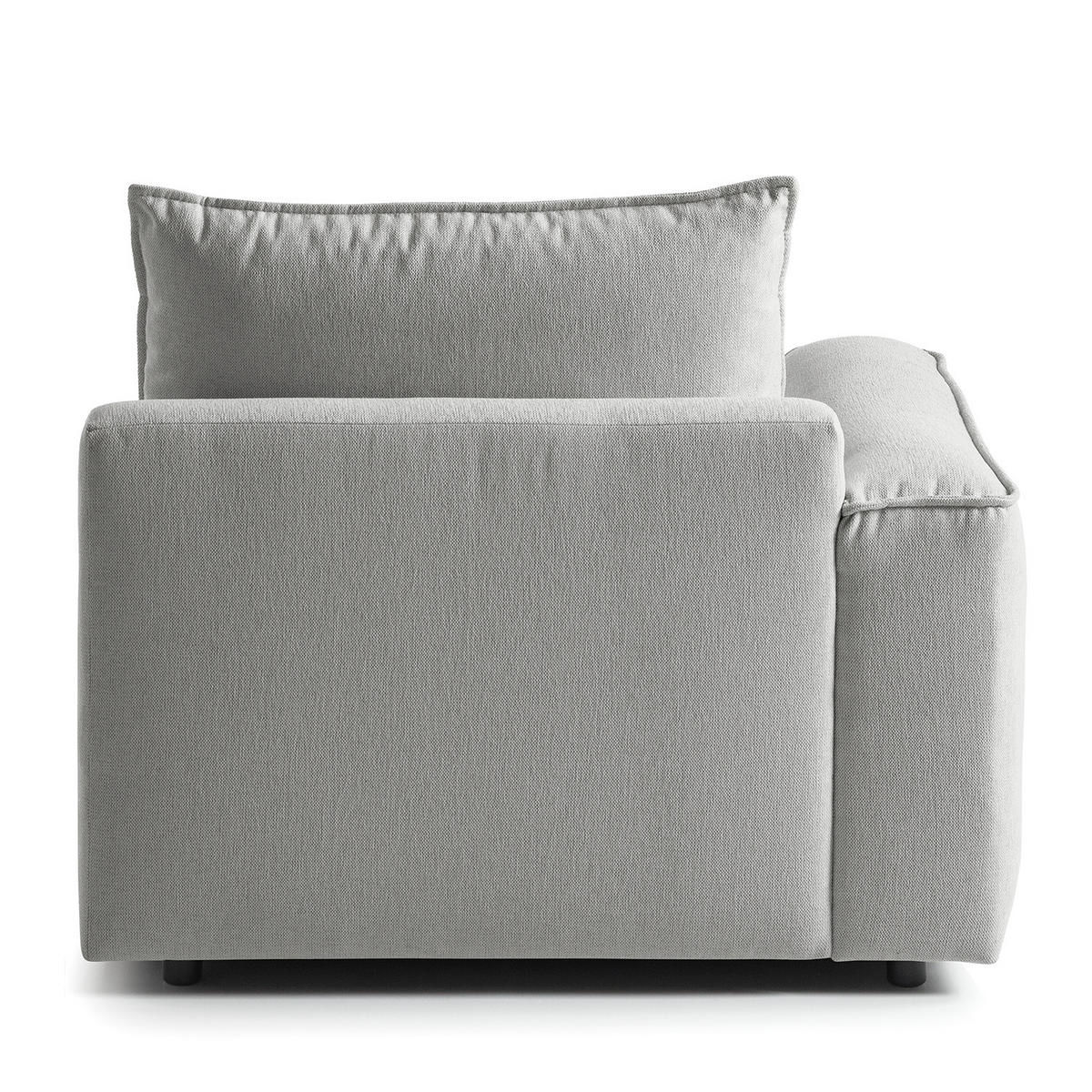 MODULSESSEL - Hellgrau, Holz/Textil (104/82/99cm) - home24