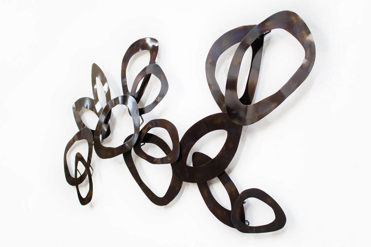 WANDDEKO Braun 120/60 cm - Braun, Metall (3/60/6cm) - KUNSTLOFT