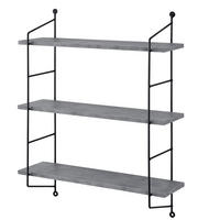 WANDREGAL Ösel - Grau, Metall (48/63.5/15cm) - [en.casa]