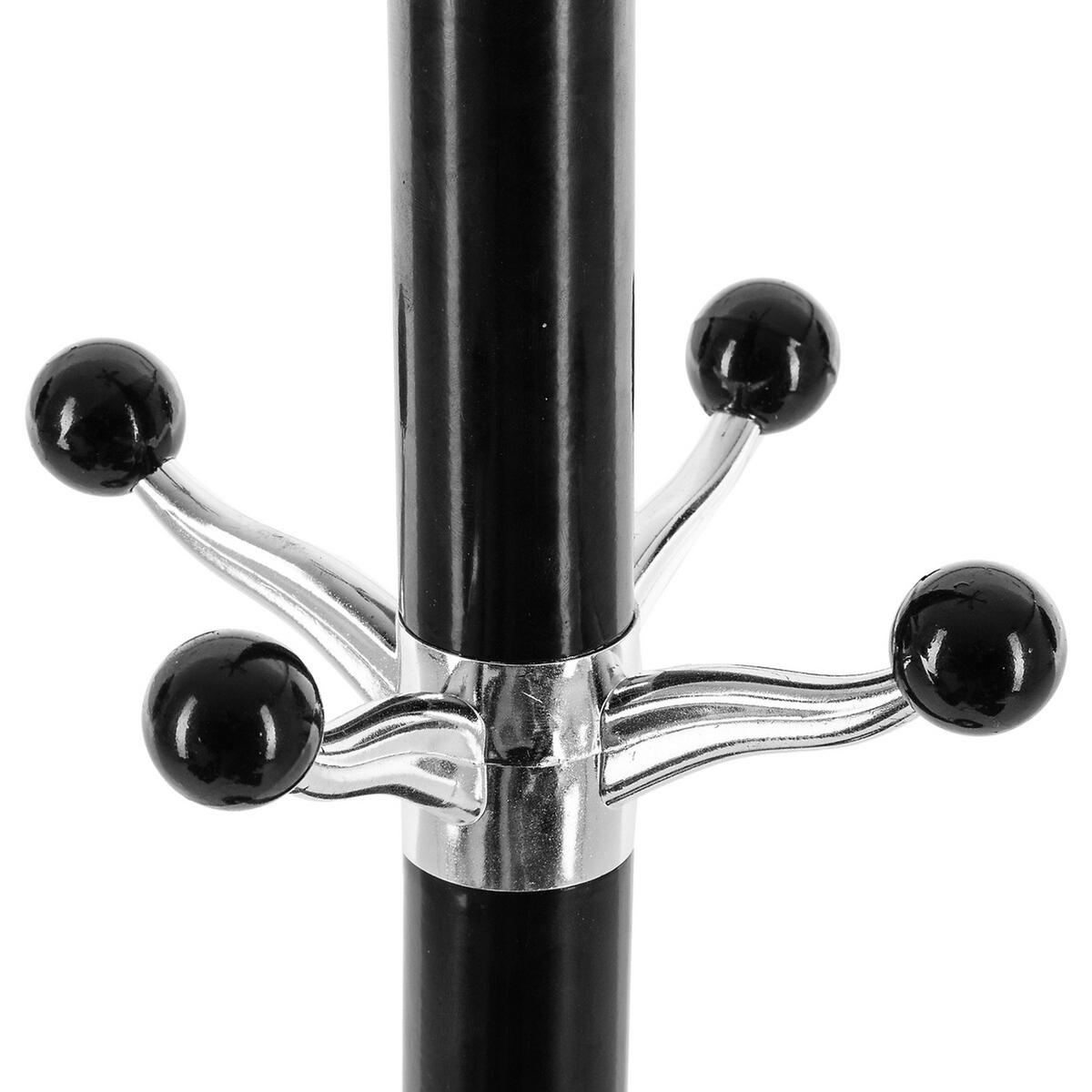 STANDGARDEROBE mit 14 Haken, Marmor, Metall, Schwarz - Schwarz, Metall (37/182/37cm) - 5five Simply Smart