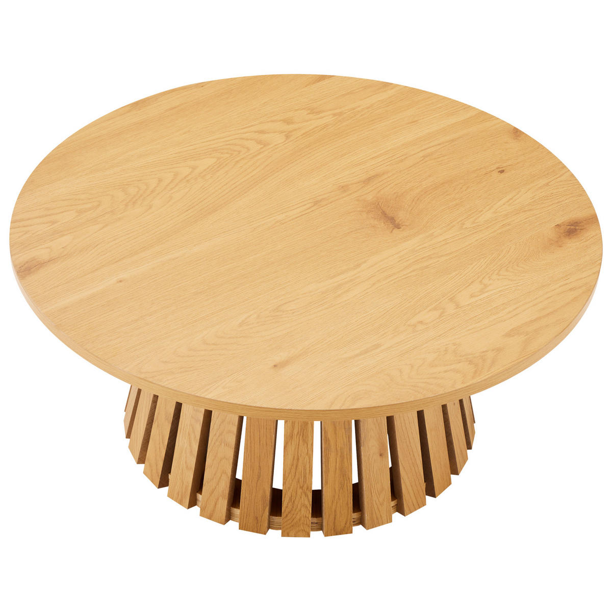 COUCHTISCH Liv Ø 80 cm - Braun, Holzwerkstoff (80/80/35cm) - Happy Garden